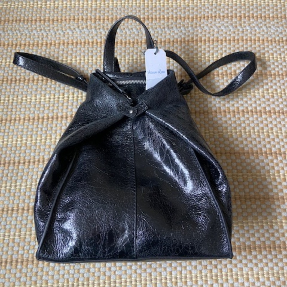 Steven Alan Black Leather Backpack - NWT Authentic